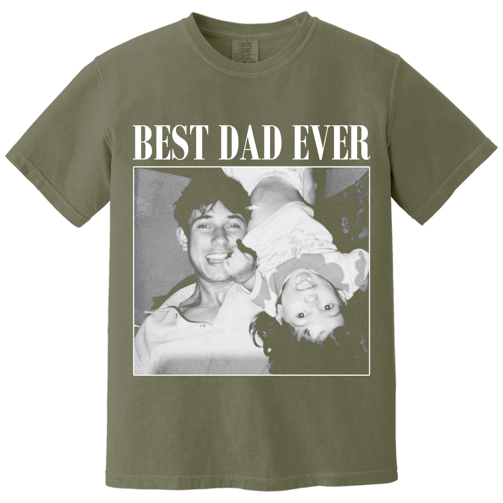 Custom Photo Dad Shirt, Personalised Comfort Colors Dad Shirt, Dad Picture Tshirt , Christmas Gift for Dad, Dad Tee, Dad Gift, Grandpa Gift VH01