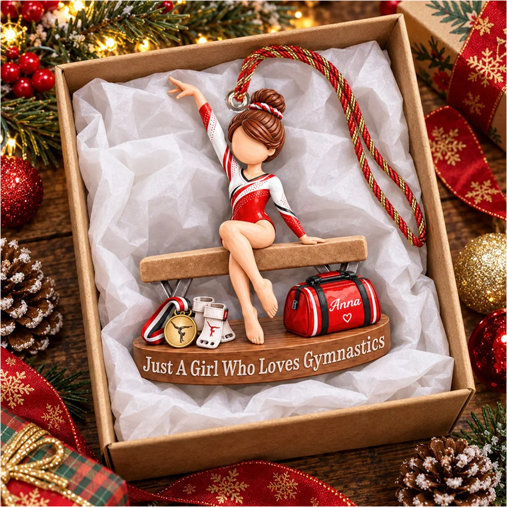 Just A Boy Who Loves Gymnastics - Personalized Gymnastics Ornament, Gift for Gymnast A2110 Pt99