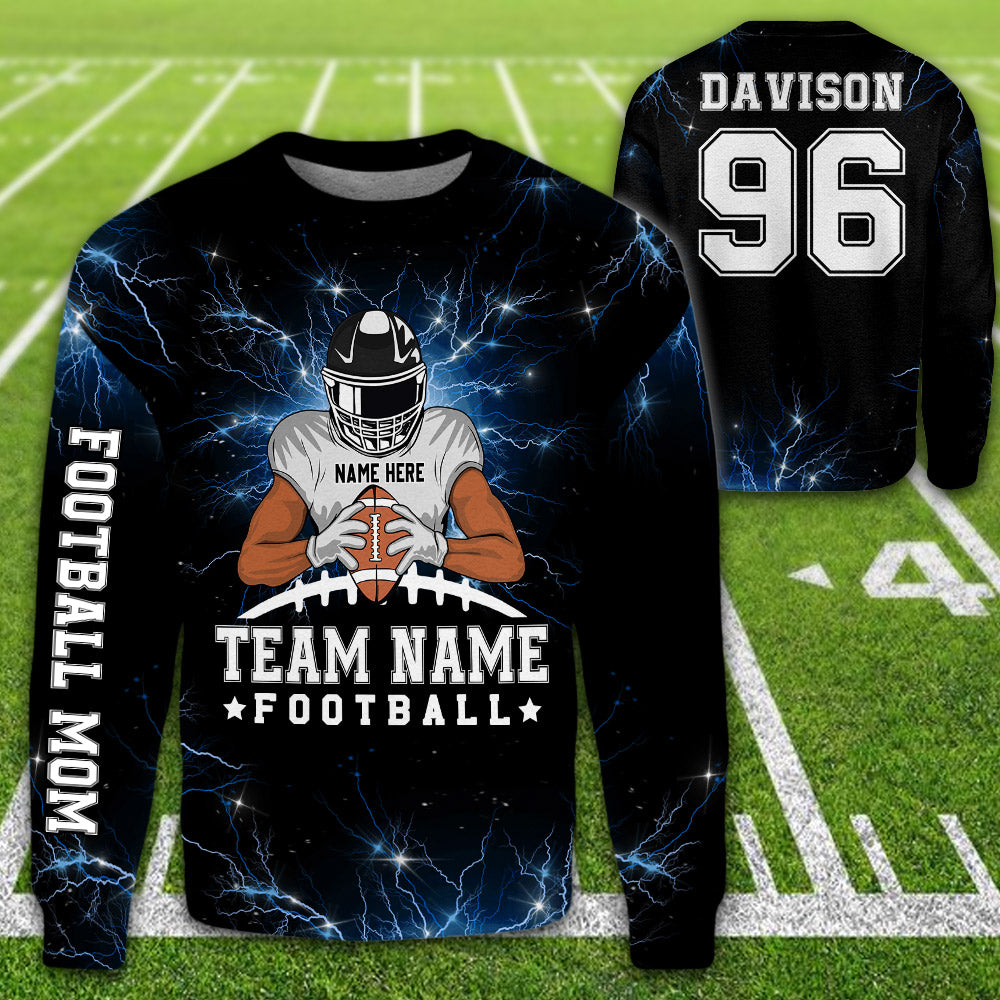 Personalized American Football Team Bleach Shirt, American Football Son Shirt, Custom Son Name And Number American Football All Over Print Shirt K1702