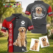 Life Is Better With A Dog, This Human Belongs To - Personalized Shirt - Custom Photo Gift For Dog Lovers T1807 Hv01
