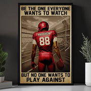 Personalized Vintage American Football Poster Gift For Football Lovers Tu24 Hv01
