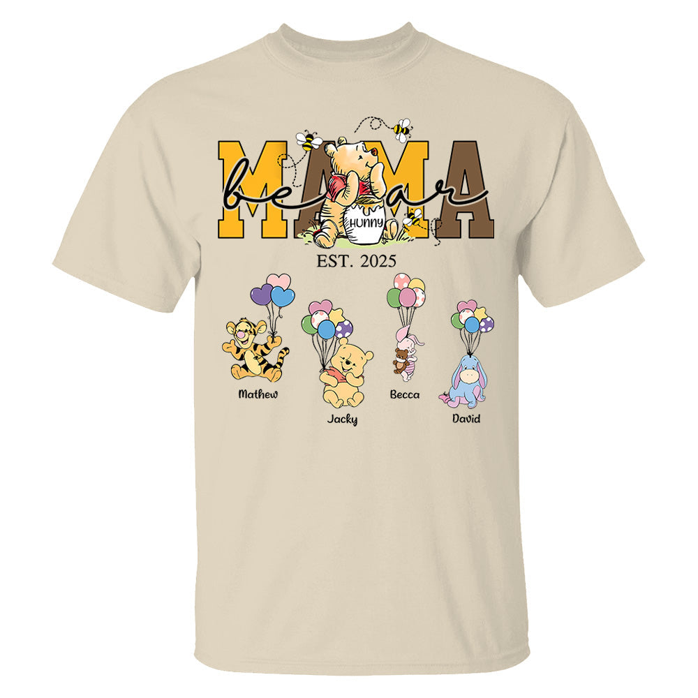Mama Bear - Personalized Shirt Gift For Mom Tu24