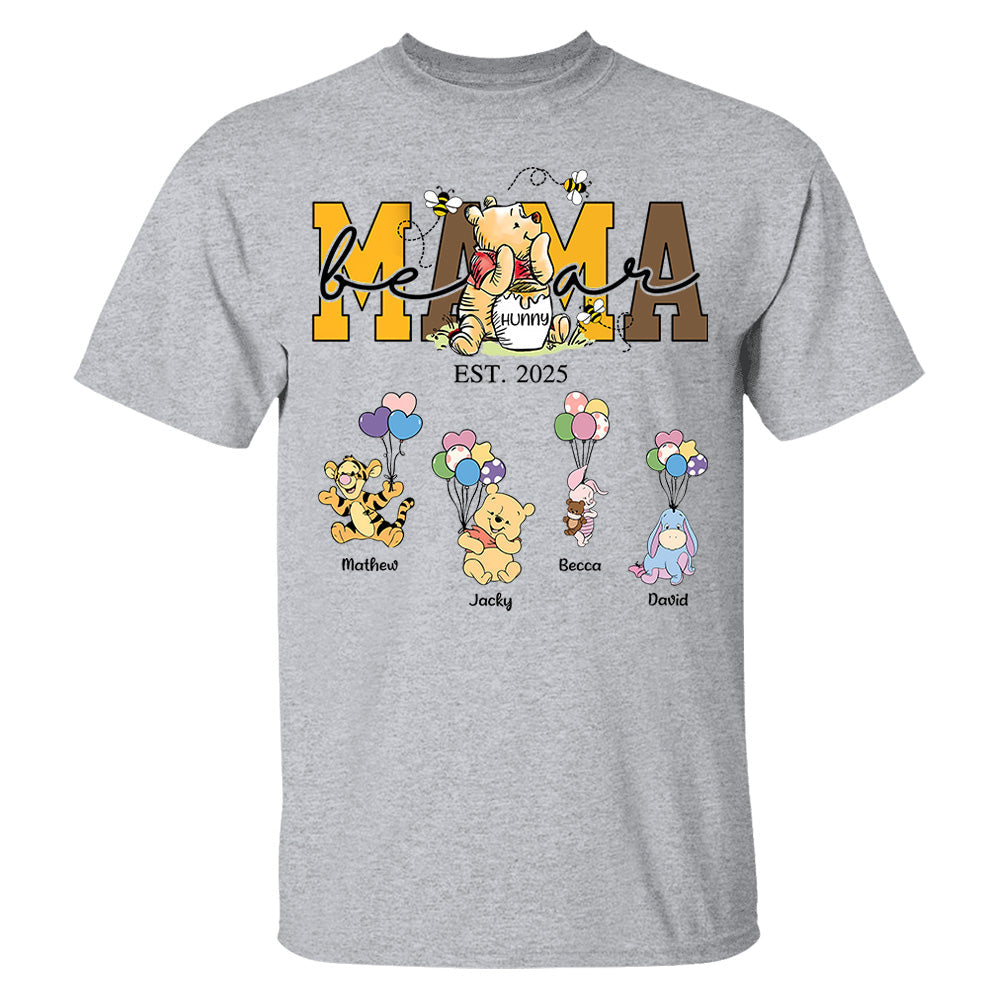 Mama Bear - Personalized Shirt Gift For Mom Tu24