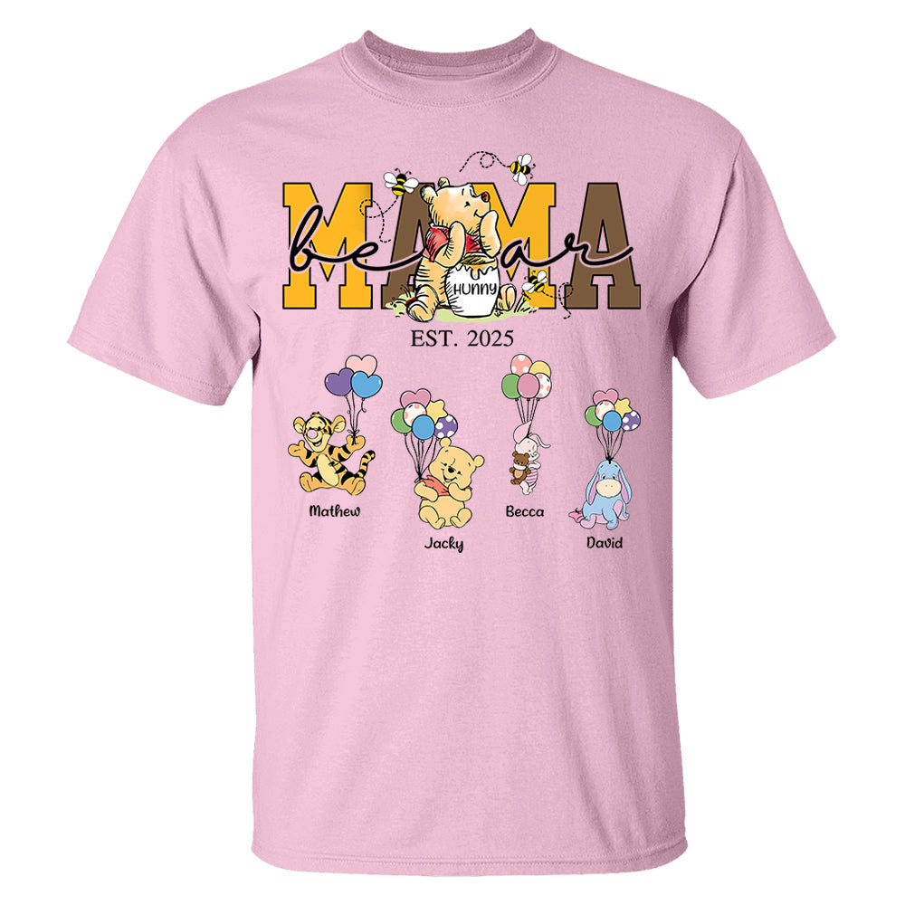 Mama Bear - Personalized Shirt Gift For Mom Tu24