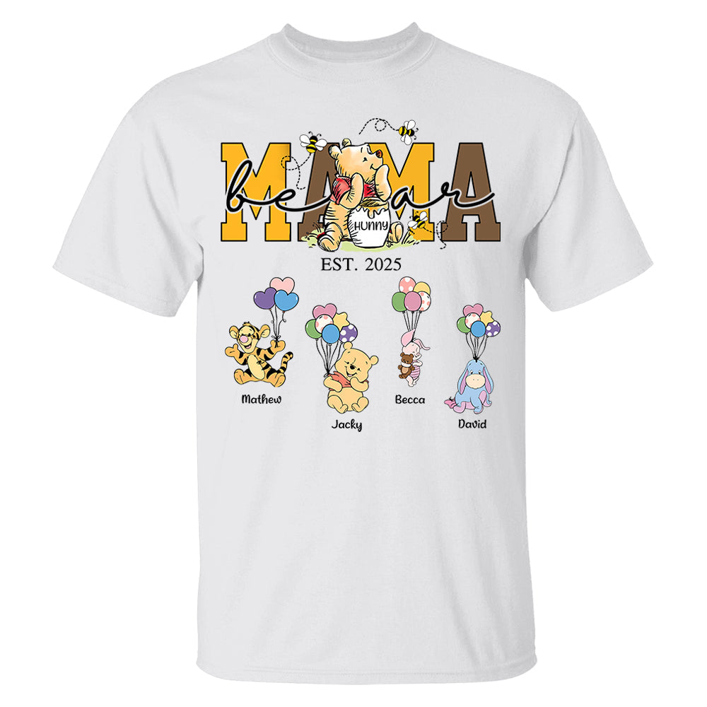 Mama Bear - Personalized Shirt Gift For Mom Tu24