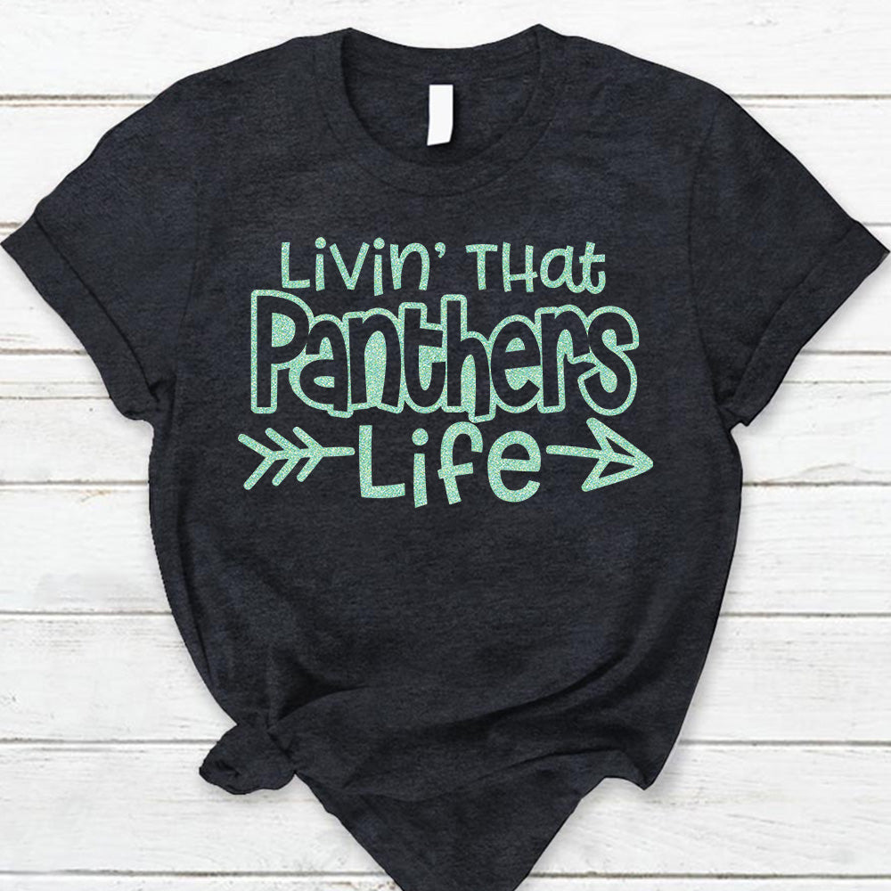 Personalized Livin' That School Mascot Life Custom School Spirit T-Shirt Teacher T-Shirt Ph99 Nh00