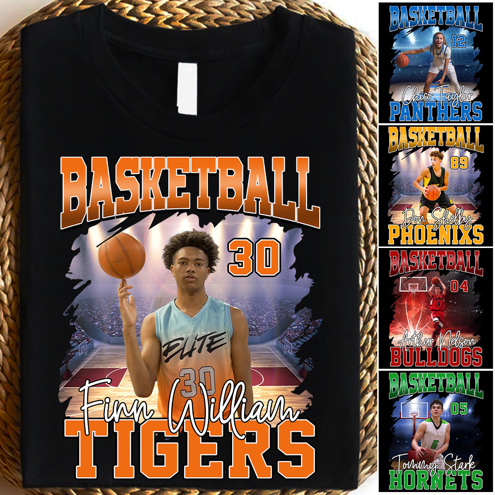 Game Day Basketball Personalized Shirt Custom Photo And Team Name Ph99 Tu20