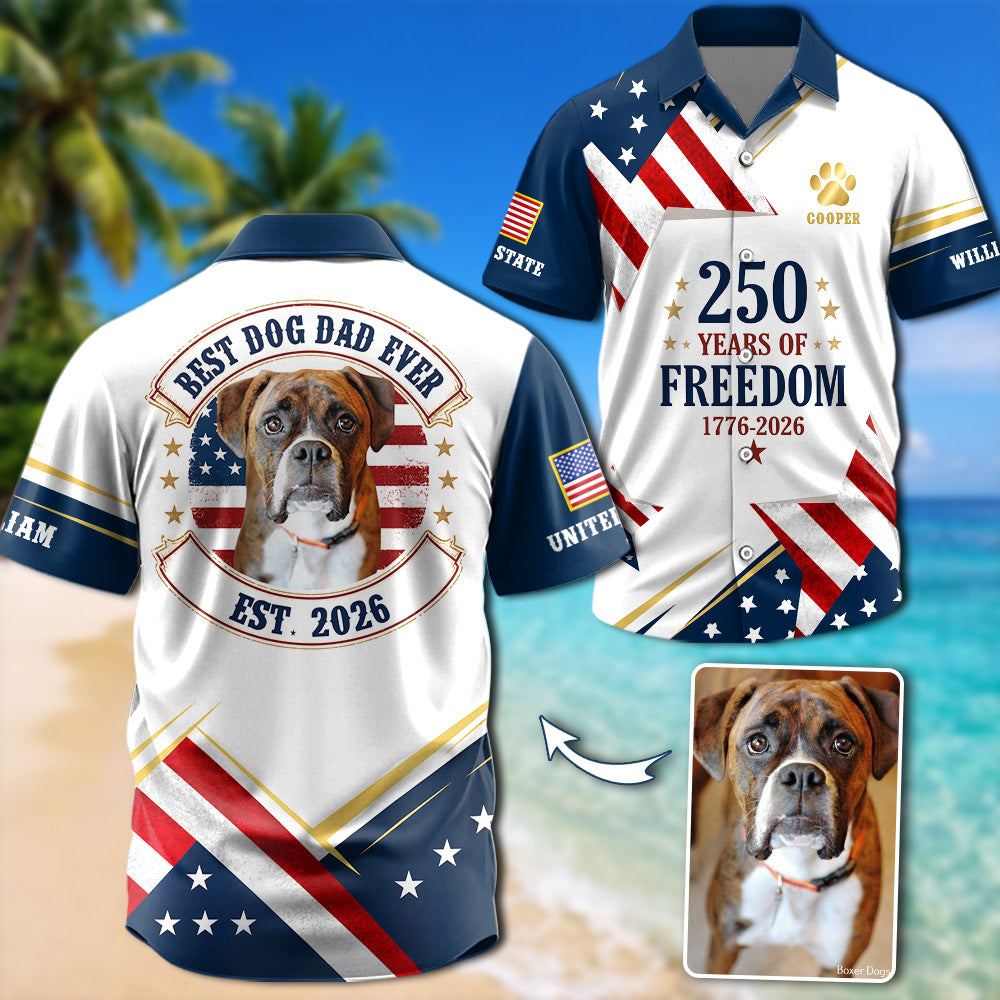 Best Dog Dad Ever - Personalized Hawaiian Shirt - Father's Day Gifts For Dad T1807 Pt99