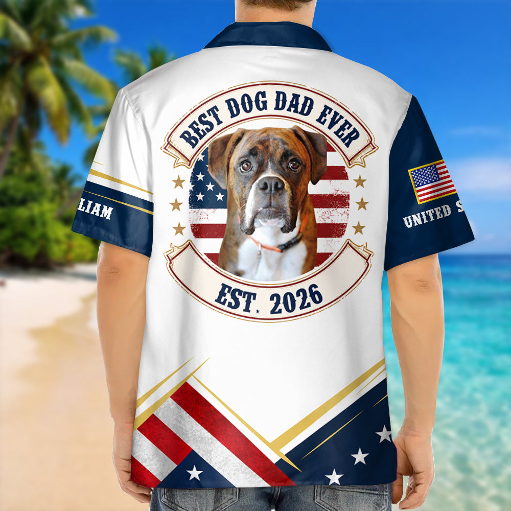 Best Dog Dad Ever - Personalized Hawaiian Shirt - Father's Day Gifts For Dad T1807 Pt99