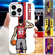 Personalized Custom Clipart Phone Case For Basketball Family Lovers Tu24