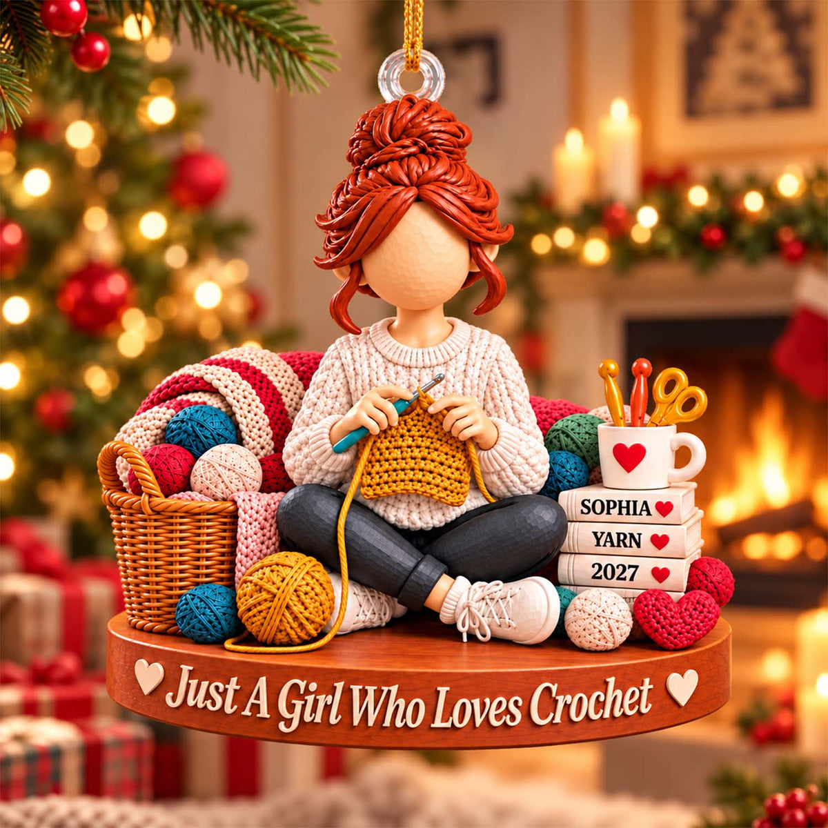 Custom Just A Girl Who Loves Crochet Knitting, Crochet Lover Gift, Gift For Knitter L0411 Pt99