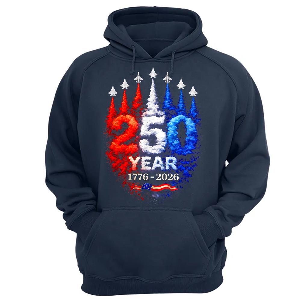 USA 250th Anniversary Patriotic T-Shirt, America 250 Years Fourth of July Tee Hv01