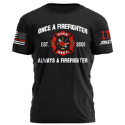 Once A Firefighter Always A Firefighter Personlized Shirt For Firefighter K1702 Trhn