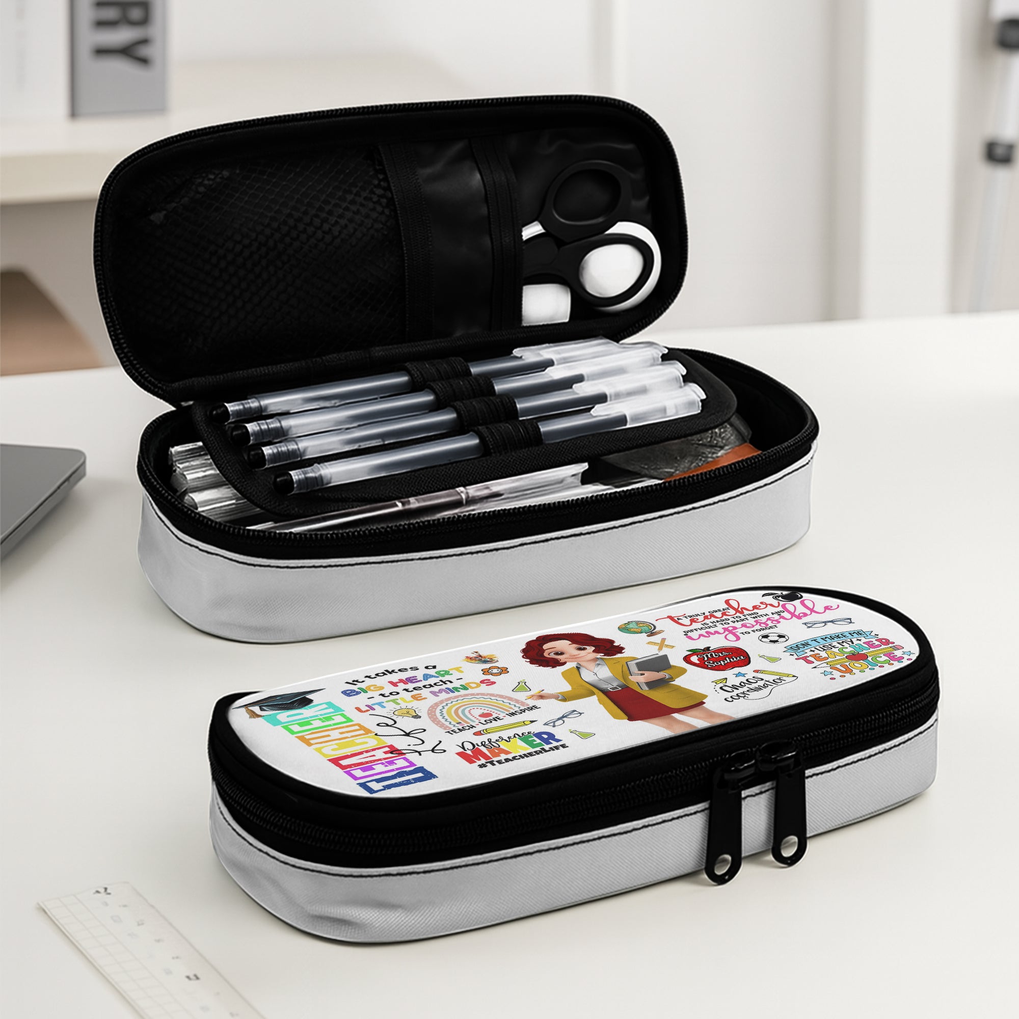 Personalized Teacher Pencil Case Gift For Teacher Tu24 Hv01