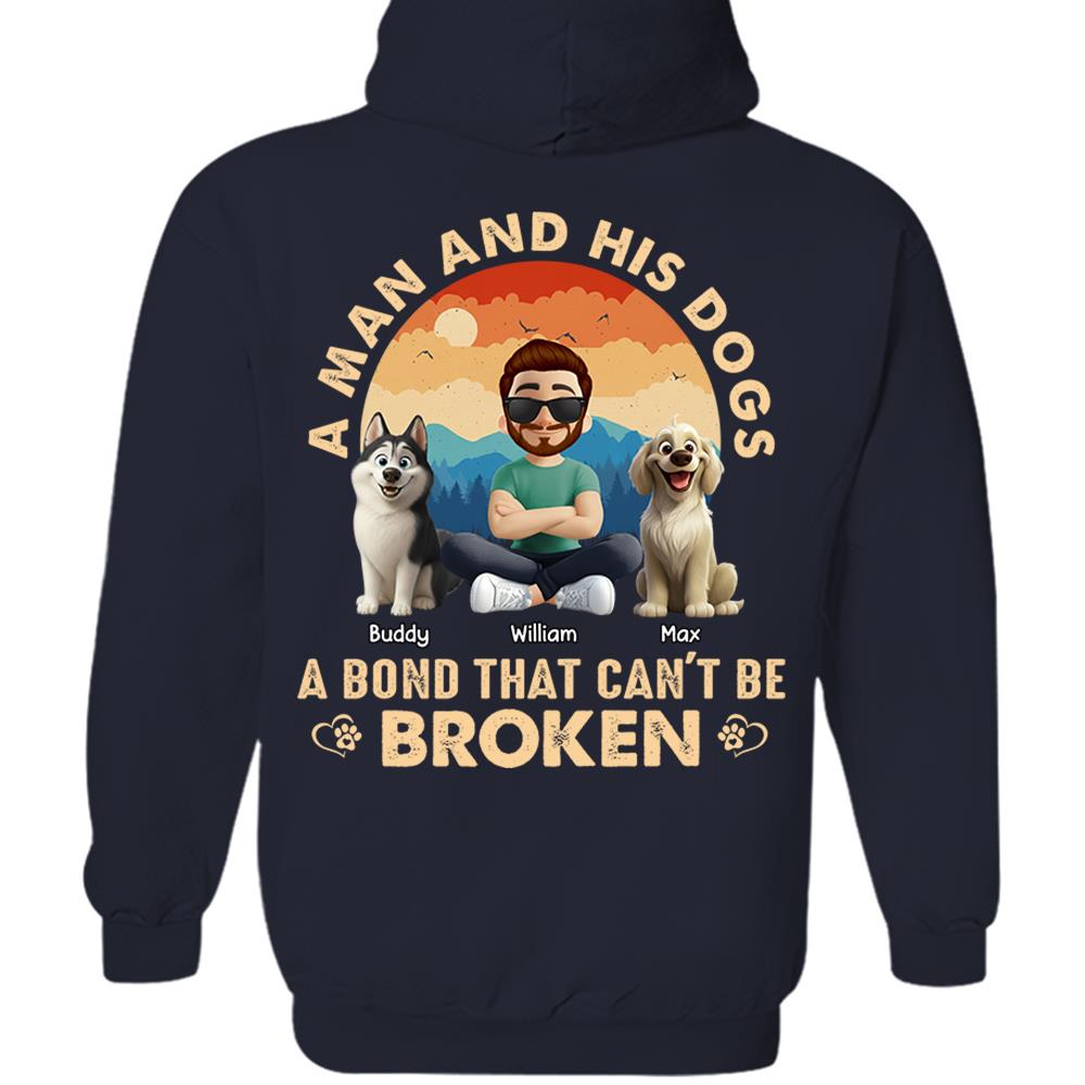 A Girl And Her Dog A Bond That Can't Be Broken - Personalized Shirt - Gift For Dog Lover Vr2 T1807 Hv01