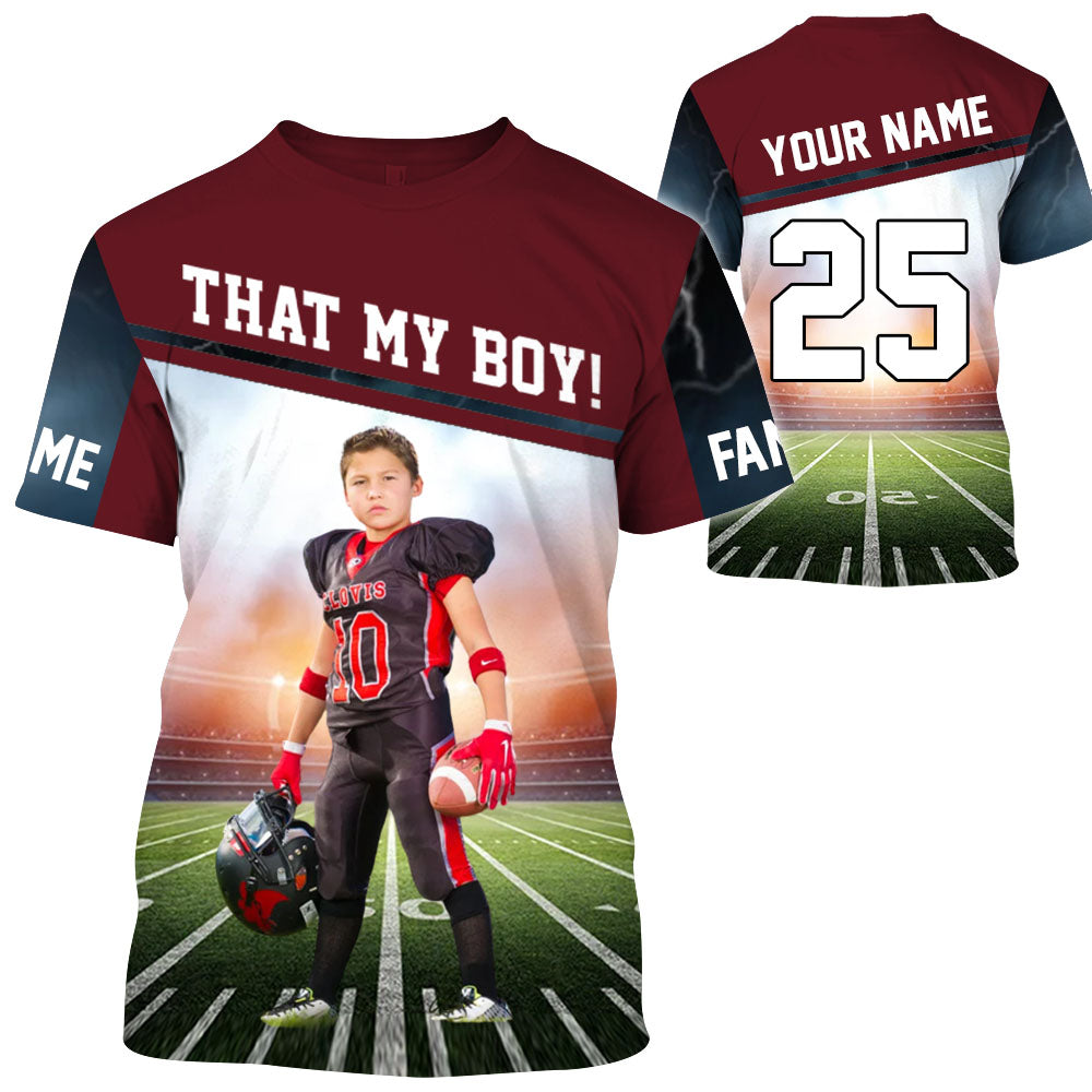 I Will Always Be Your Biggest Fan Personalized All Over Print Shirt For Football Mom Grandma Sport Family K1702