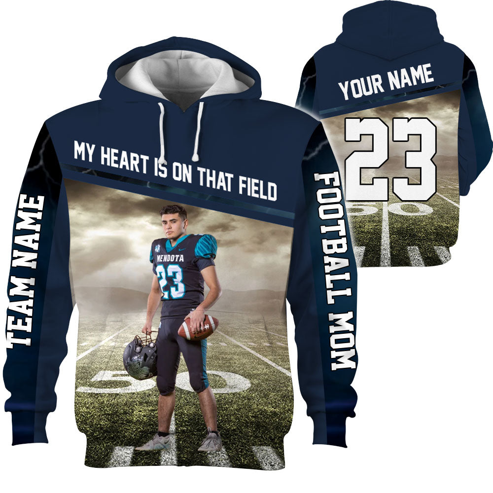 I Will Always Be Your Biggest Fan Personalized All Over Print Shirt For Football Mom Grandma Sport Family K1702