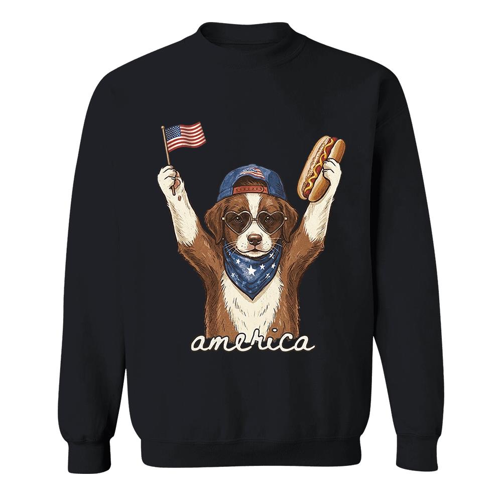 Custom Dog Cat Photo Shirt – Patriotic Pet Lover T-Shirt
