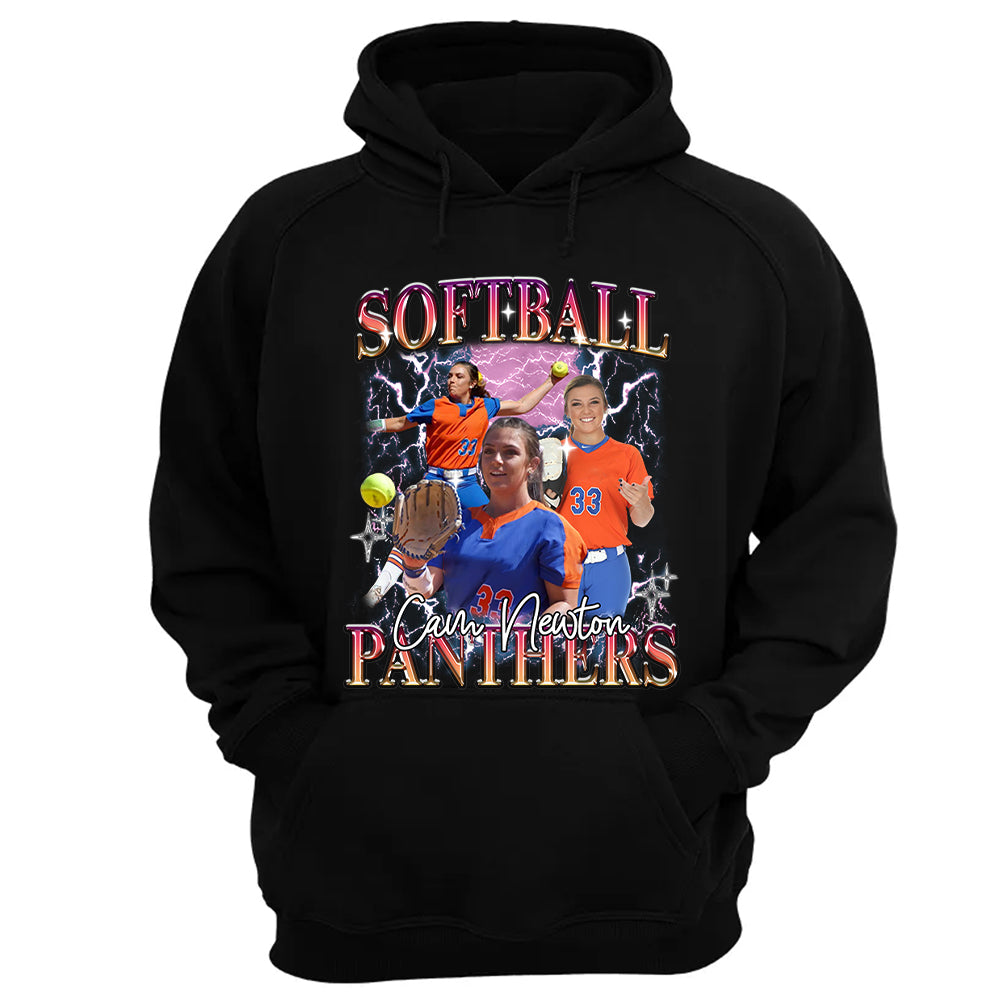 Custom Game Day Softball Bootleg Shirt 90s Vintage Bootleg Custom Face Personalized T Shirt