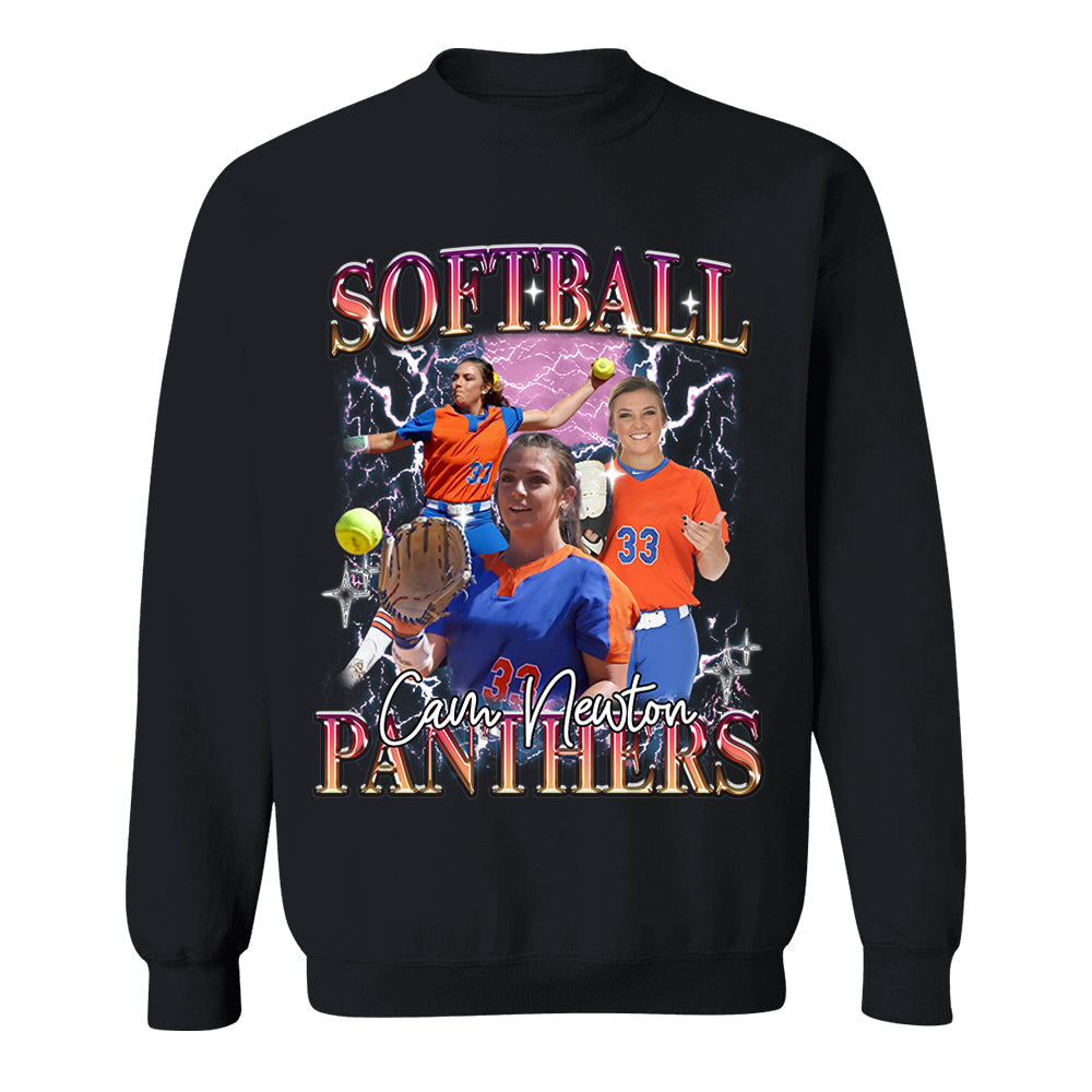 Custom Game Day Softball Bootleg Shirt 90s Vintage Bootleg Custom Face Personalized T Shirt