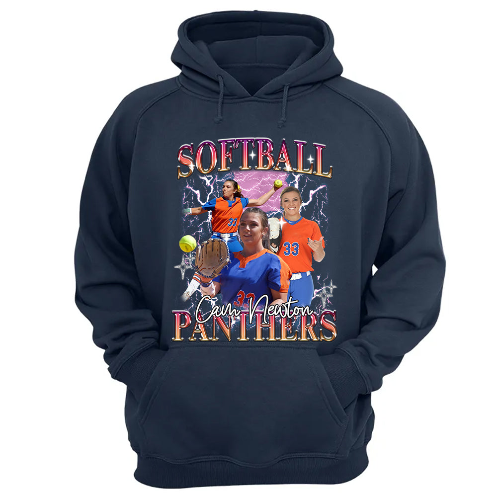 Custom Game Day Softball Bootleg Shirt 90s Vintage Bootleg Custom Face Personalized T Shirt