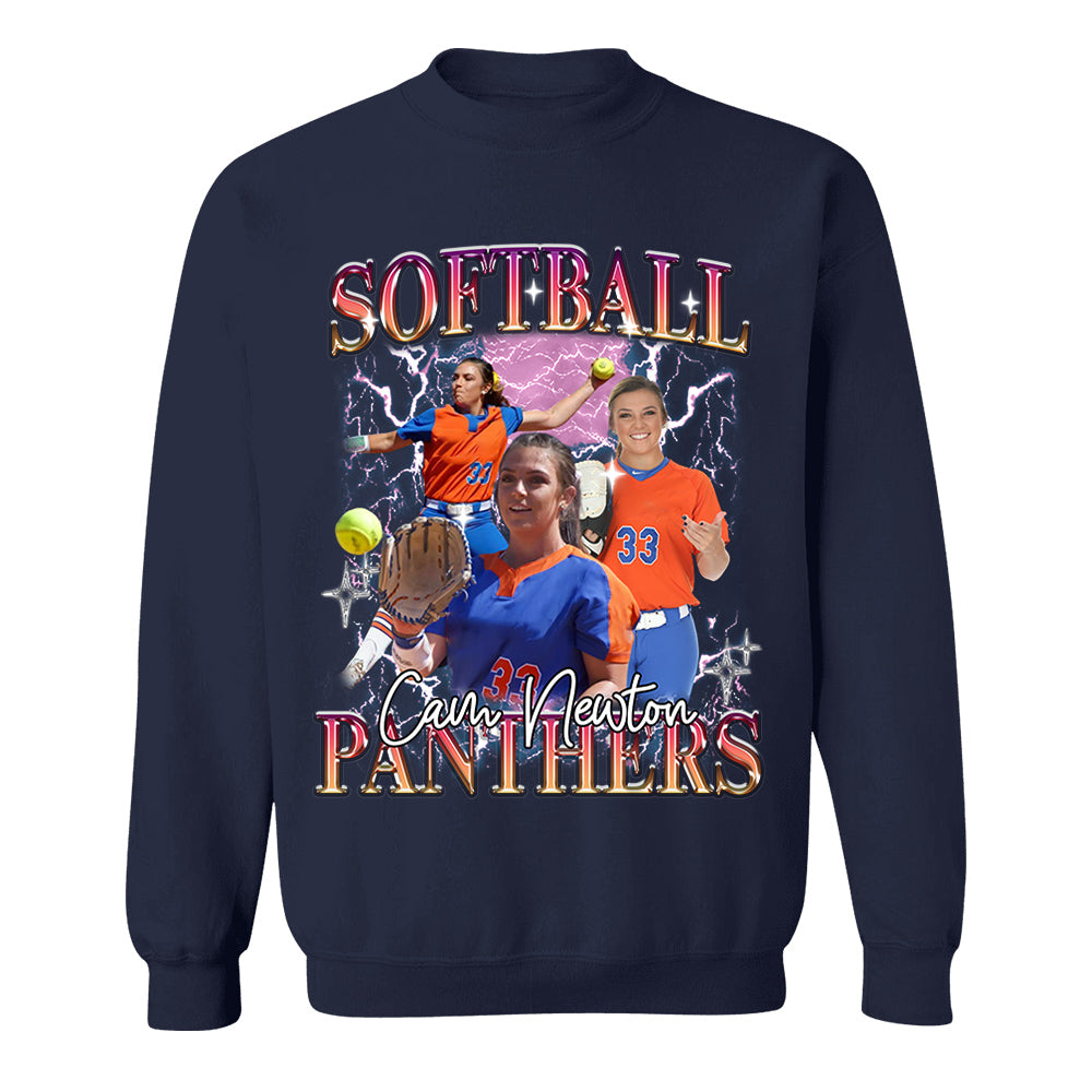 Custom Game Day Softball Bootleg Shirt 90s Vintage Bootleg Custom Face Personalized T Shirt