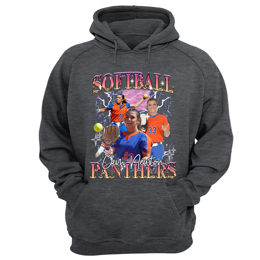 Custom Game Day Softball Bootleg Shirt 90s Vintage Bootleg Custom Face Personalized T Shirt