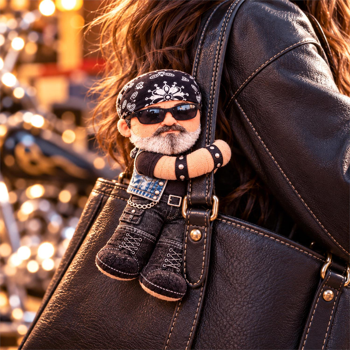 Personalized Photo Bikers Squishy Toy Poseable Plush Doll, Funny Gift For Bikers A2110 Hv01 TL06