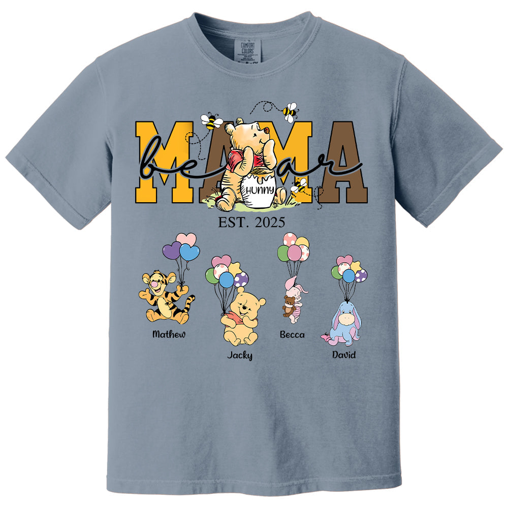 Mama Bear - Personalized Shirt Gift For Mom Tu24