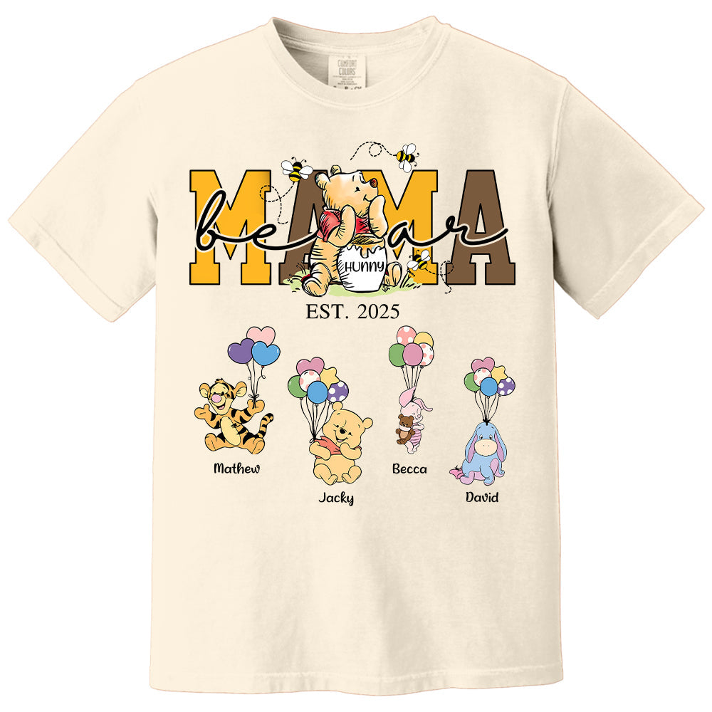 Mama Bear - Personalized Shirt Gift For Mom Tu24