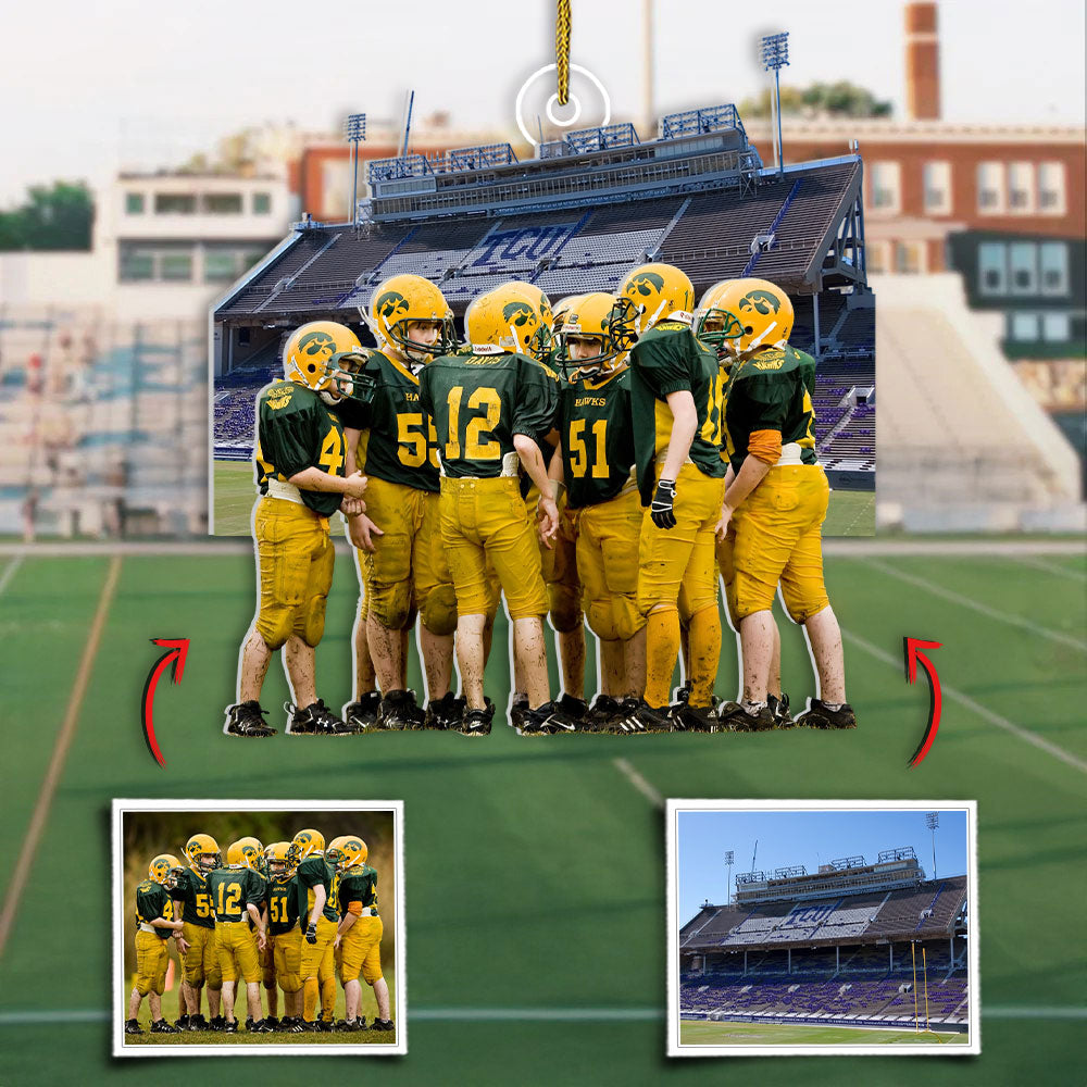 Family Christmas Custom Moment Photo Ornament - Personalized Photo Christmas 2 Layers Ornament Tu24 Pt99