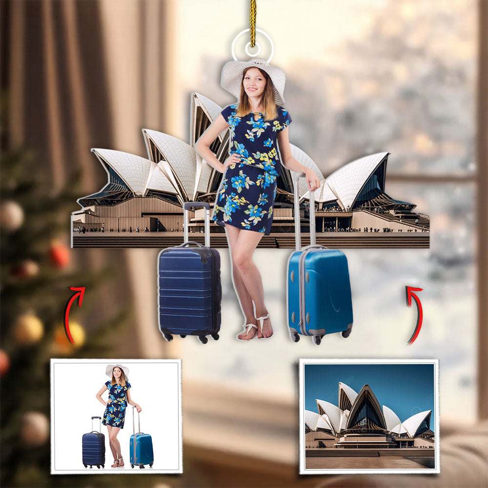 Family Christmas Custom Moment Photo Ornament - Personalized Photo Christmas 2 Layers Ornament Tu24 Pt99