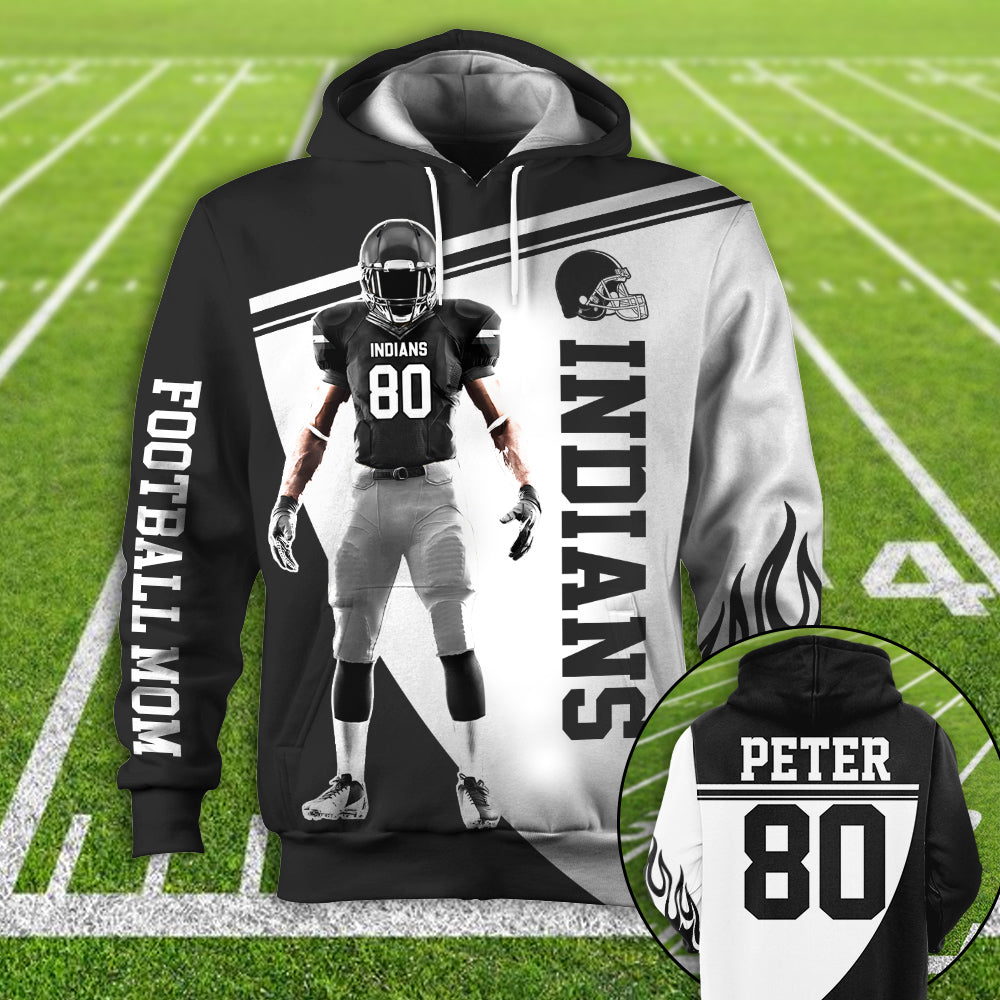 Personalzied American Football American Football Custom Player All Over Print Hoodie Shirt K1702