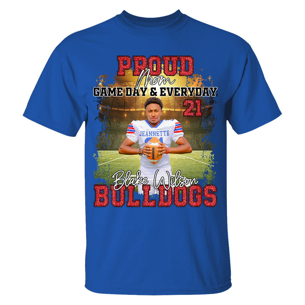 Proud Mom Football Gameday & Everyday Persional Shirt Gift For Football Mom Grandma Football Lovers Tu24 Do99