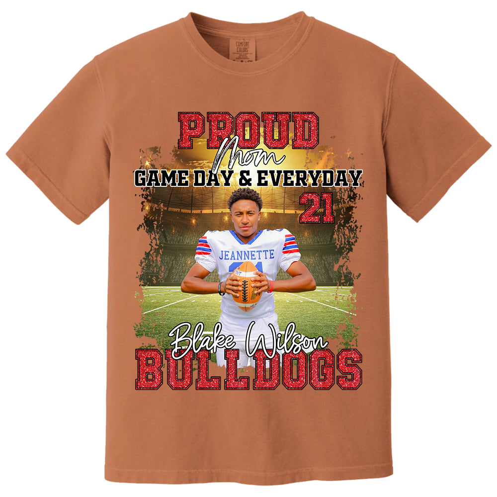 Proud Mom Football Gameday & Everyday Persional Shirt Gift For Football Mom Grandma Football Lovers Tu24 Do99