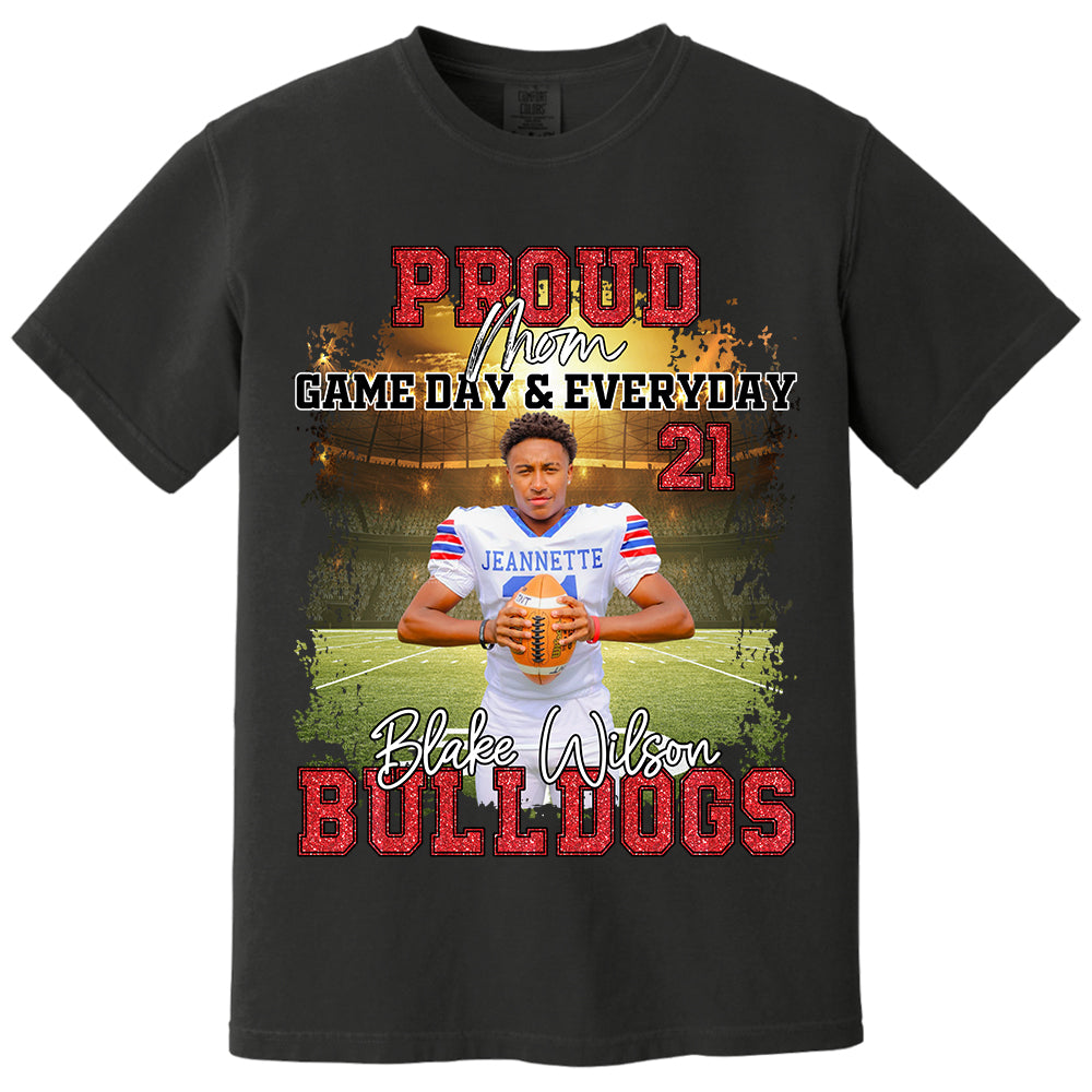 Proud Mom Football Gameday & Everyday Persional Shirt Gift For Football Mom Grandma Football Lovers Tu24 Do99