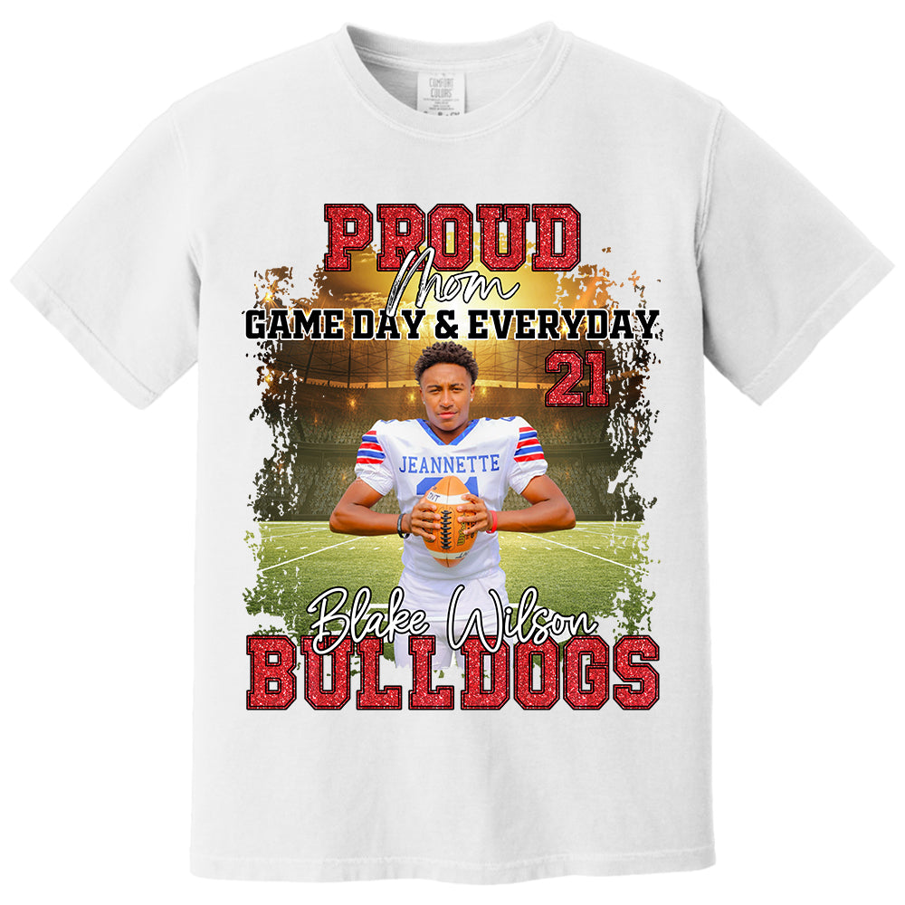 Proud Mom Football Gameday & Everyday Persional Shirt Gift For Football Mom Grandma Football Lovers Tu24 Do99