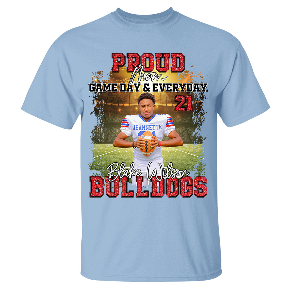 Proud Mom Football Gameday & Everyday Persional Shirt Gift For Football Mom Grandma Football Lovers Tu24 Do99