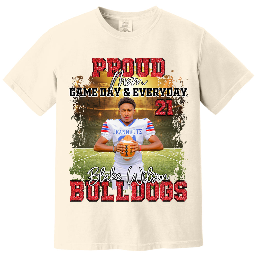 Proud Mom Football Gameday & Everyday Persional Shirt Gift For Football Mom Grandma Football Lovers Tu24 Do99