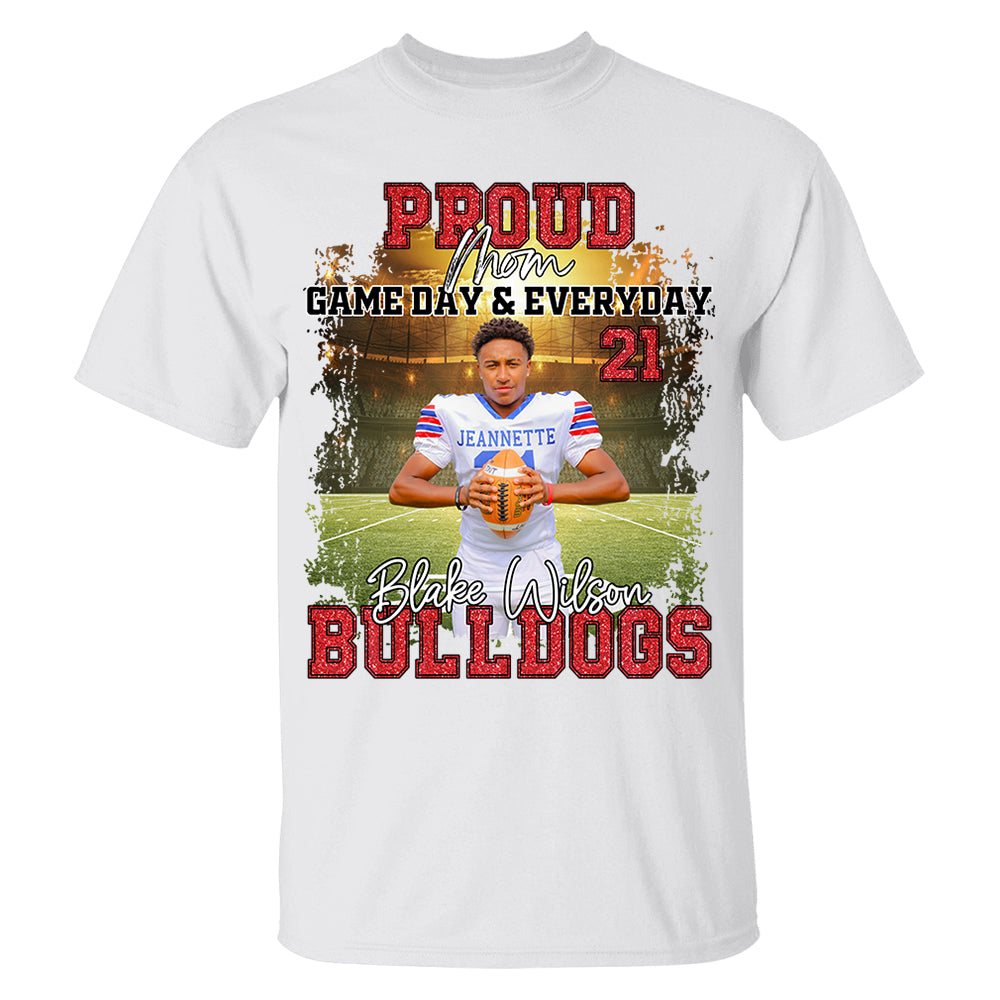 Proud Mom Football Gameday & Everyday Persional Shirt Gift For Football Mom Grandma Football Lovers Tu24 Do99