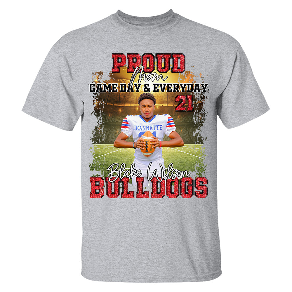 Proud Mom Football Gameday & Everyday Persional Shirt Gift For Football Mom Grandma Football Lovers Tu24 Do99