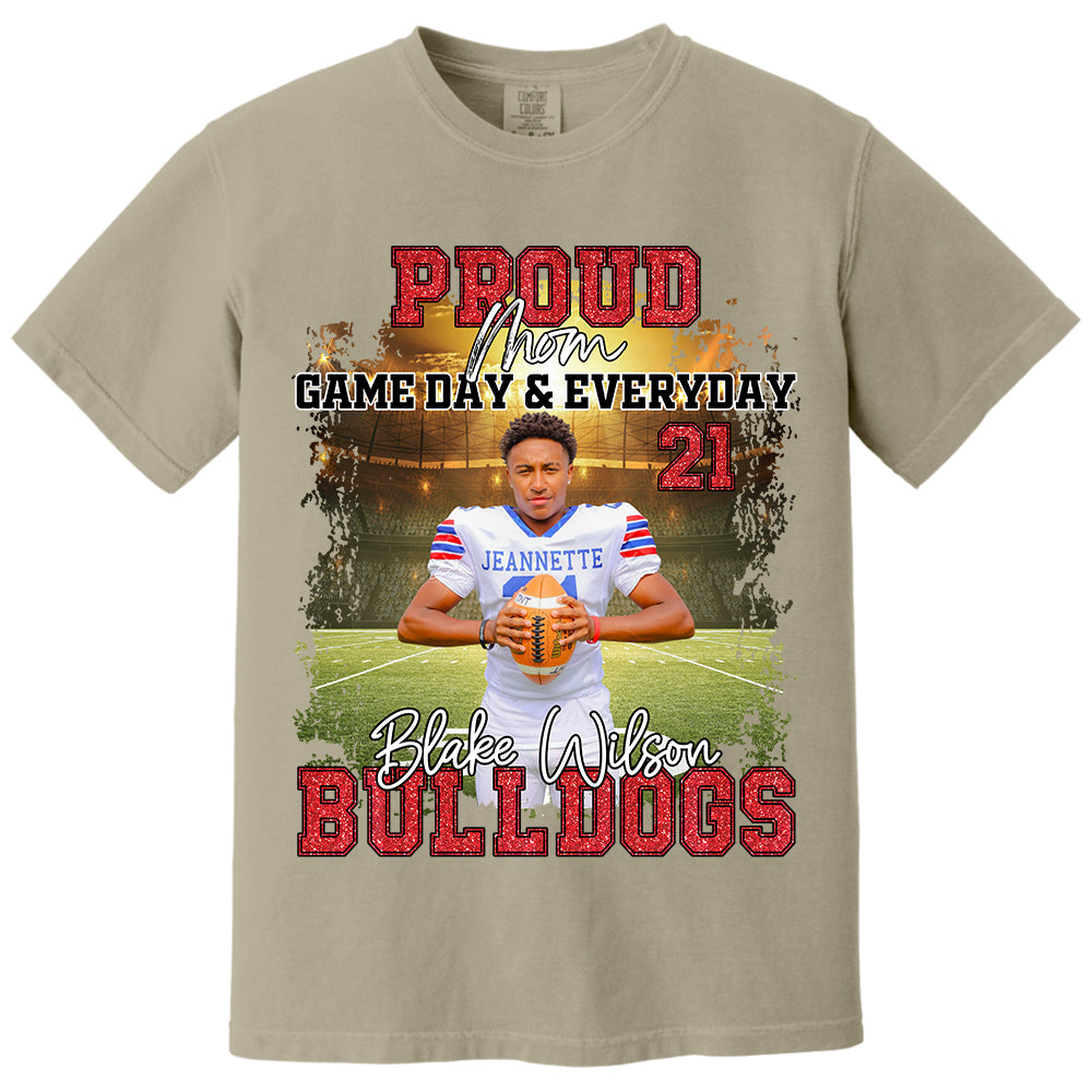 Proud Mom Football Gameday & Everyday Persional Shirt Gift For Football Mom Grandma Football Lovers Tu24 Do99