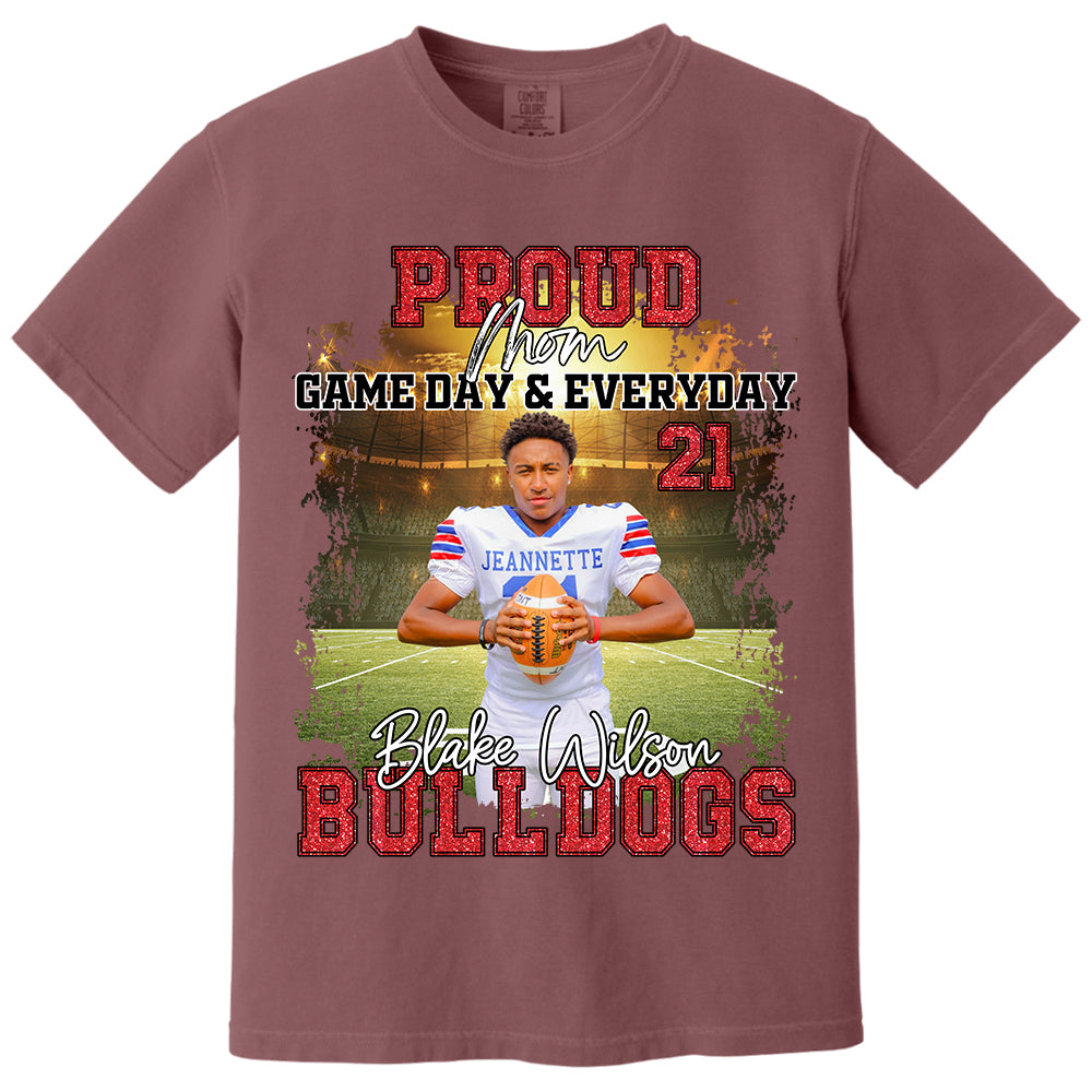 Proud Mom Football Gameday & Everyday Persional Shirt Gift For Football Mom Grandma Football Lovers Tu24 Do99