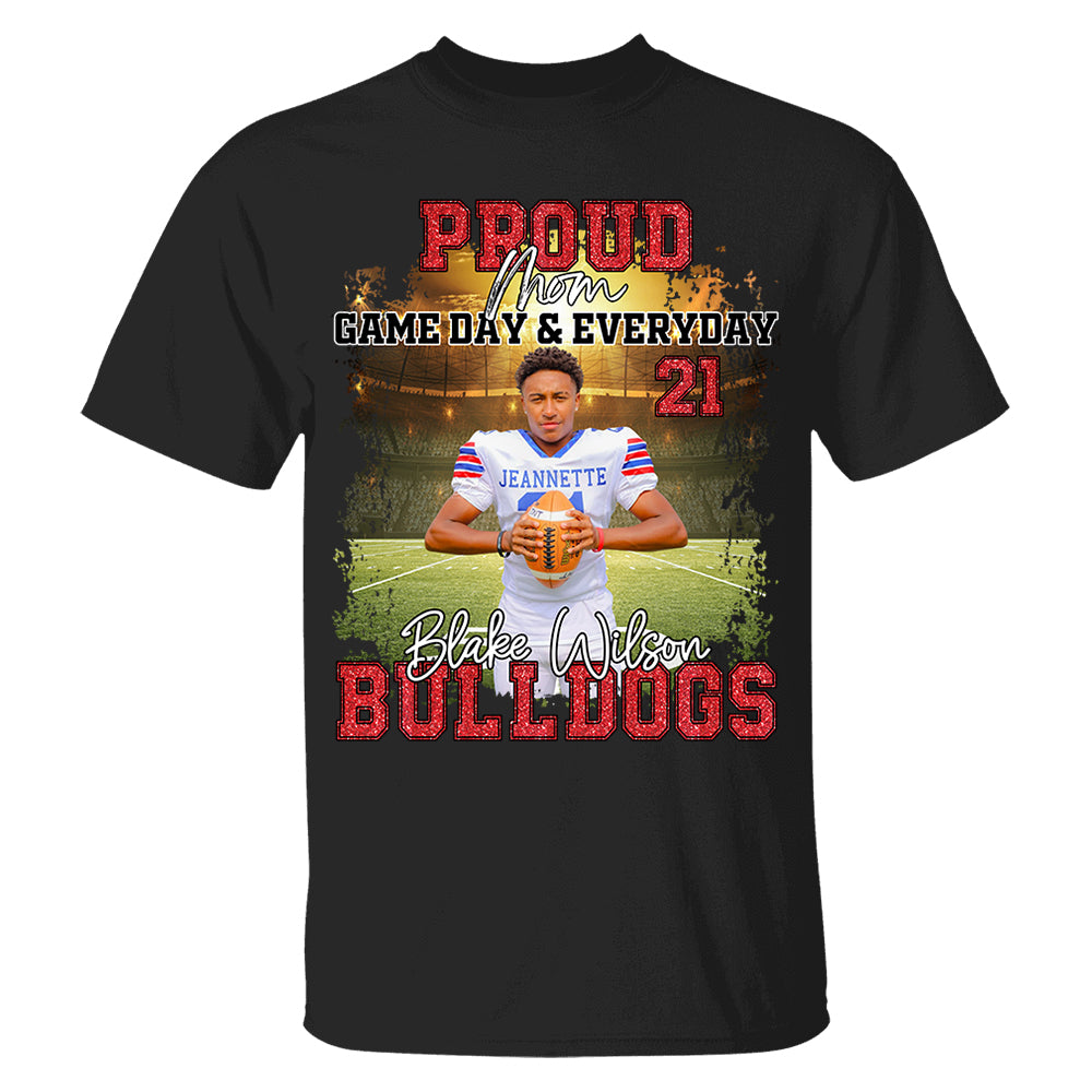 Proud Mom Football Gameday & Everyday Persional Shirt Gift For Football Mom Grandma Football Lovers Tu24 Do99