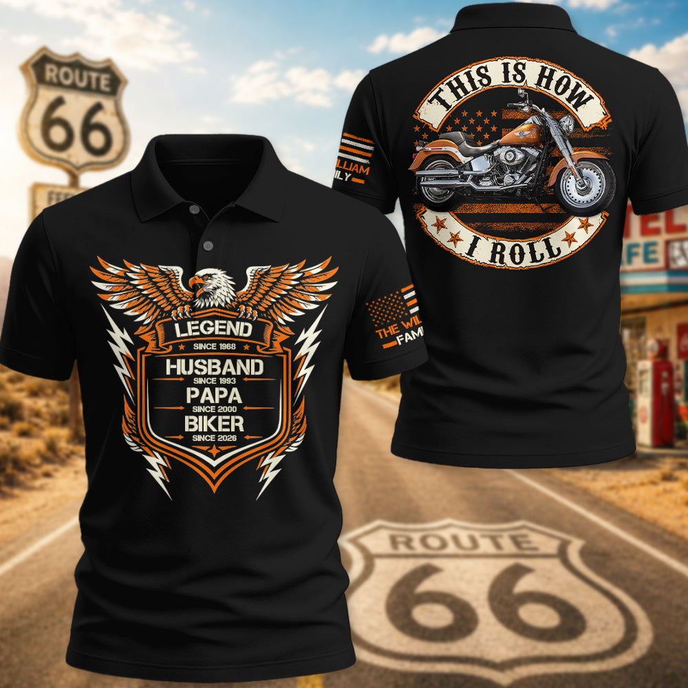 Legend, Husband, Dad And Biker -Custom Vehicle Photo Shirt - Gift for Father's Day, Biker A2110 Pt99