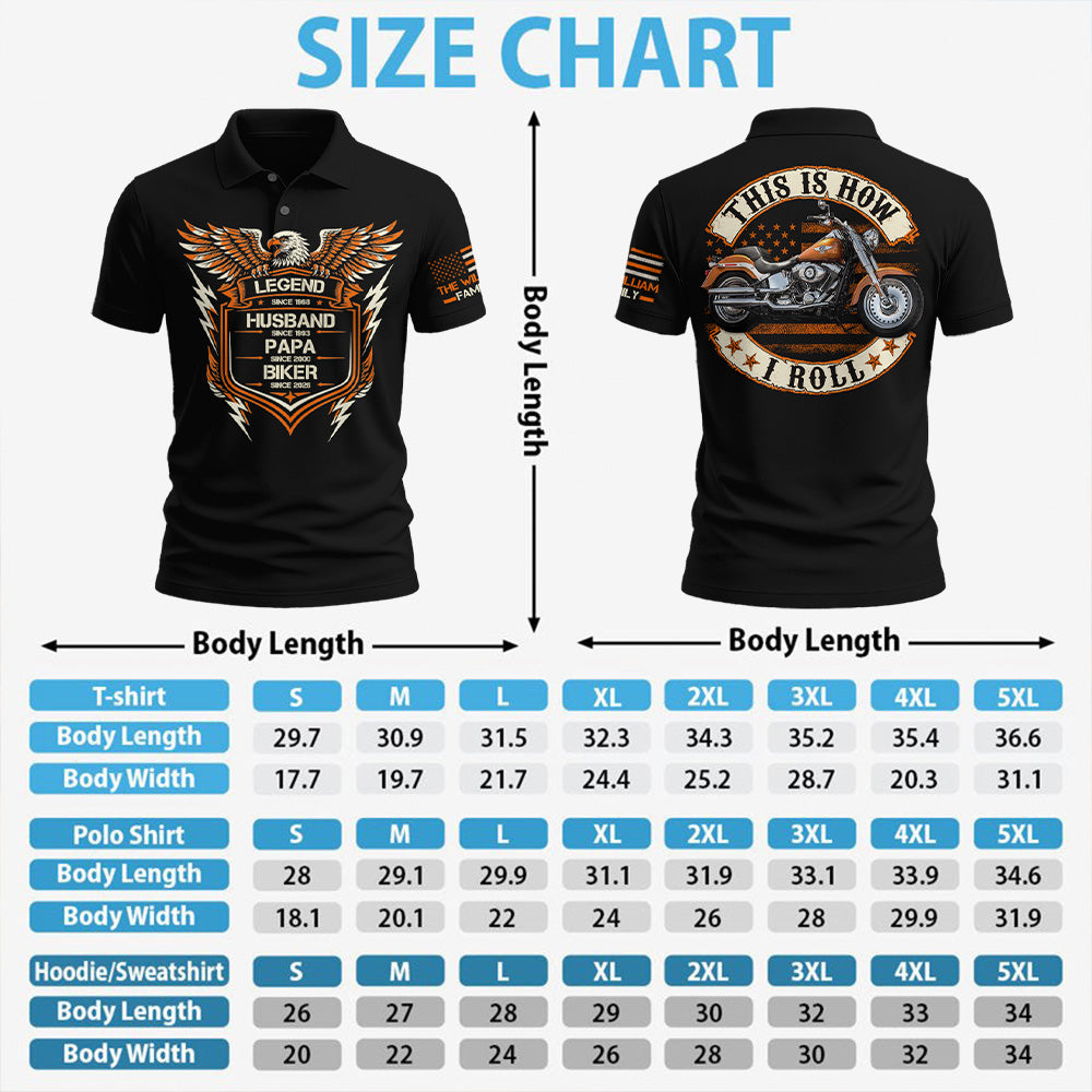 Legend, Husband, Dad And Biker -Custom Vehicle Photo Shirt - Gift for Father's Day, Biker A2110 Pt99