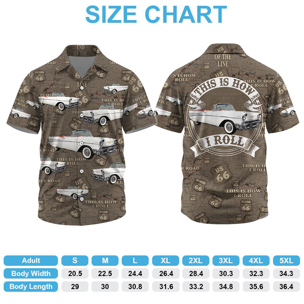 This Is How I Roll - Custom Vehicle Photo Upload Car Route 66 Hawaiian Shirt Vr3 Pt99