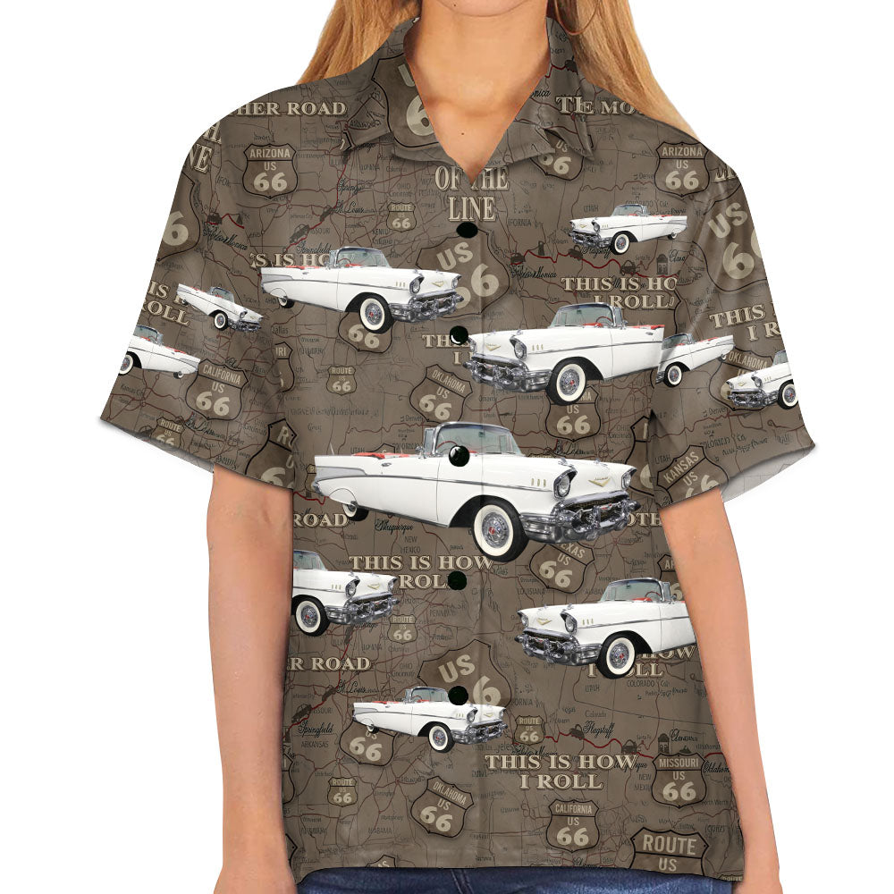 This Is How I Roll - Custom Vehicle Photo Upload Car Route 66 Hawaiian Shirt Vr3 Pt99