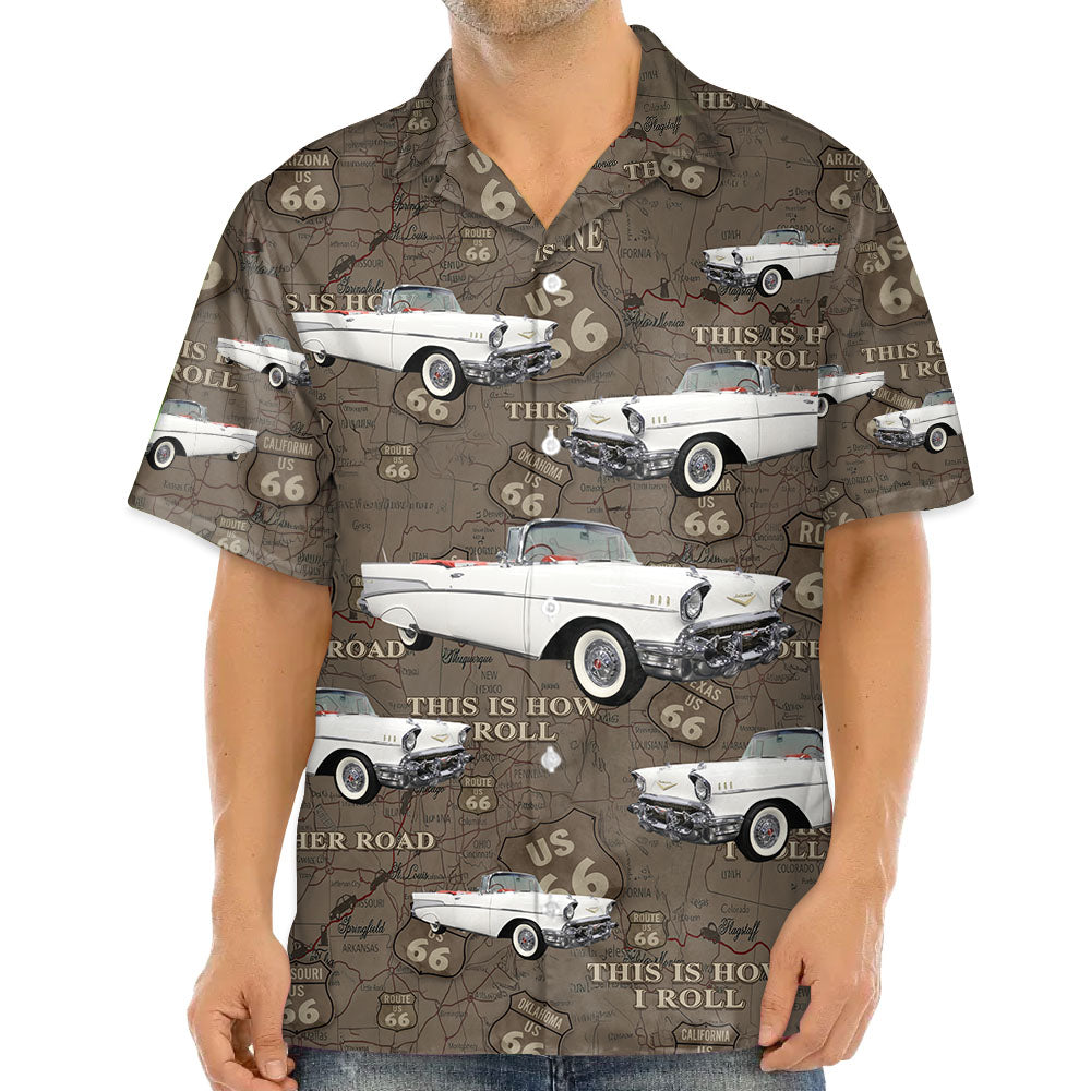 This Is How I Roll - Custom Vehicle Photo Upload Car Route 66 Hawaiian Shirt Vr3 Pt99