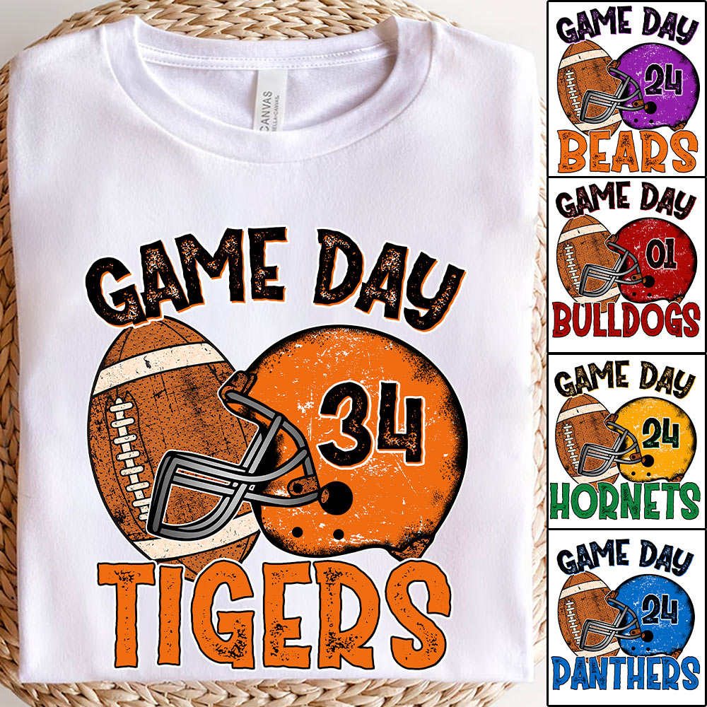 Game Day Football Personalized Shirt Custom Team Name Ph99 Tu20
